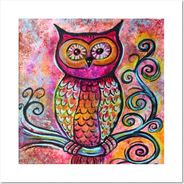 Whimsical Owl Wall Art by Heartsake